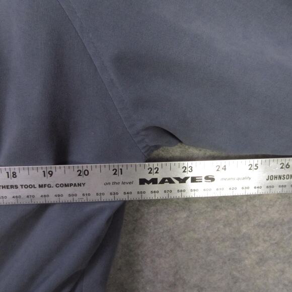 London Fog Jacket Mens Large Blue Gray Full Zip Elastic Waist Raglan Casual - Picture 4 of 7